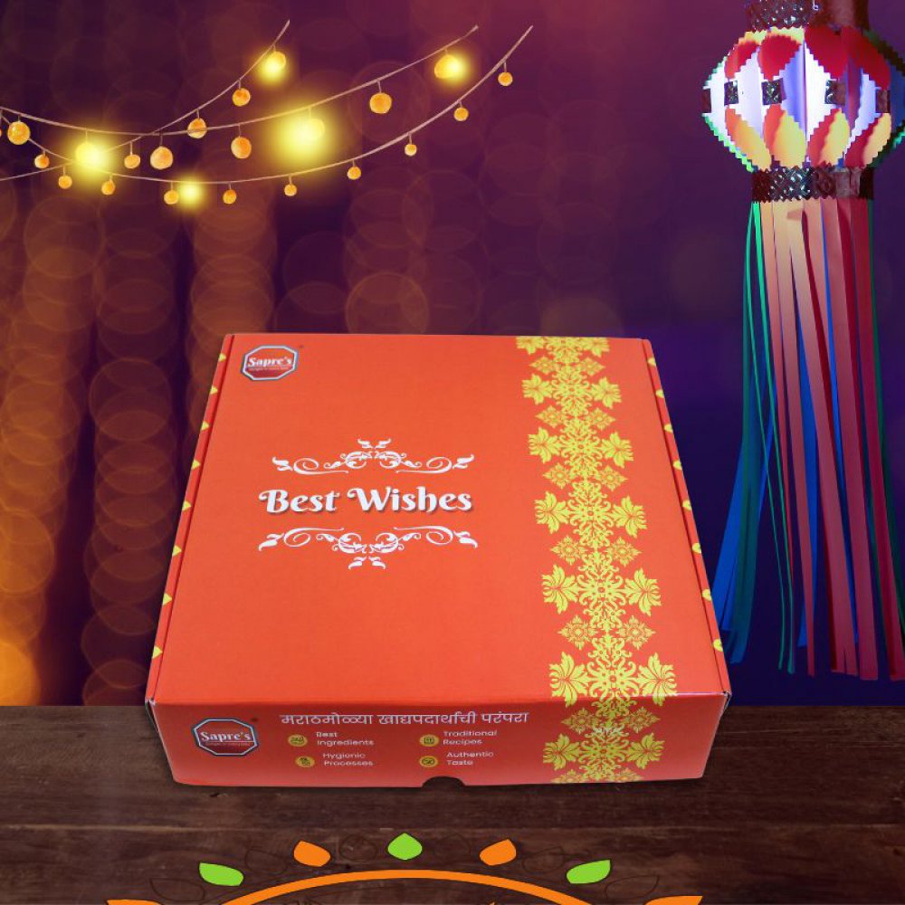 Diwali Faral Family Box (7-in-1) 1320g | For Families | Sweet & Spicy Mix Snacks
